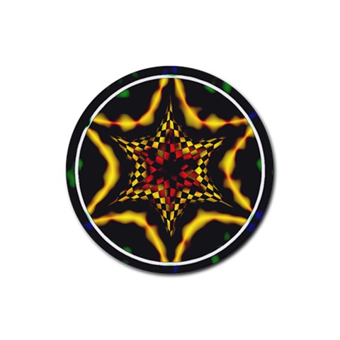 Space  n Time Rubber Coaster (Round) from ArtsNow.com Front