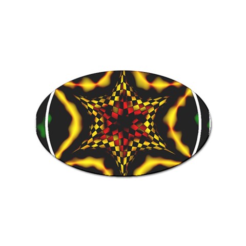 Space  n Time Sticker (Oval) from ArtsNow.com Front