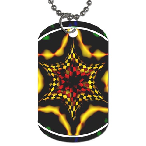 Space  n Time Dog Tag (One Side) from ArtsNow.com Front