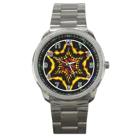 Space  n Time Sport Metal Watch from ArtsNow.com Front