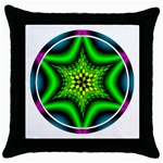 Space  n Time Throw Pillow Case (Black)