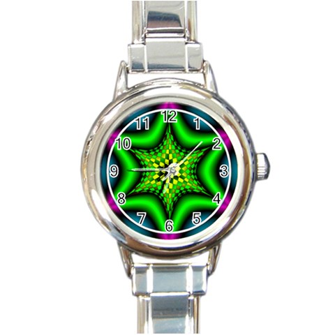 Space  n Time Round Italian Charm Watch from ArtsNow.com Front
