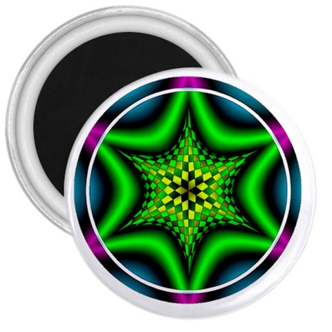 Space  n Time 3  Magnet from ArtsNow.com Front