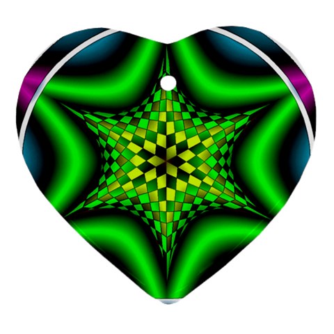 Space  n Time Ornament (Heart) from ArtsNow.com Front