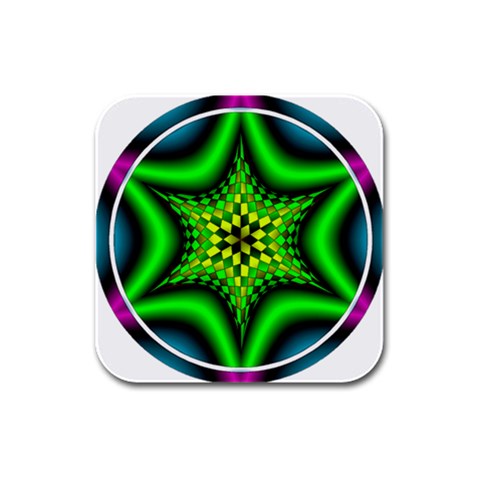 Space  n Time Rubber Square Coaster (4 pack) from ArtsNow.com Front