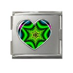 Space  n Time Mega Link Heart Italian Charm (18mm)