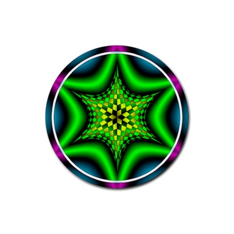 Space  n Time Rubber Round Coaster (4 pack) from ArtsNow.com Front