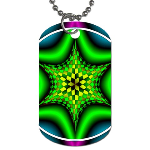 Space  n Time Dog Tag (One Side) from ArtsNow.com Front