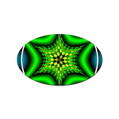 Space  n Time Sticker Oval (10 pack) from ArtsNow.com Front