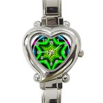 Space  n Time Heart Italian Charm Watch