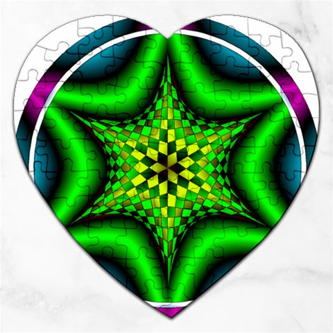 Space  n Time Jigsaw Puzzle (Heart) from ArtsNow.com Front