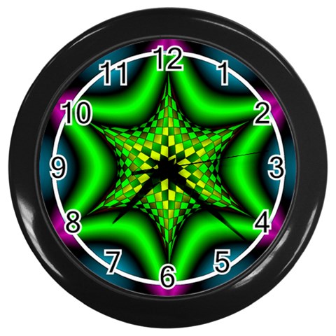 Space  n Time Wall Clock (Black) from ArtsNow.com Front