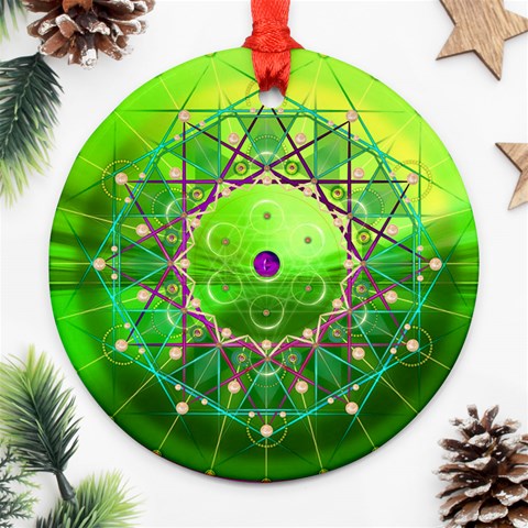 Synchronicity Ornament (Round) from ArtsNow.com Front