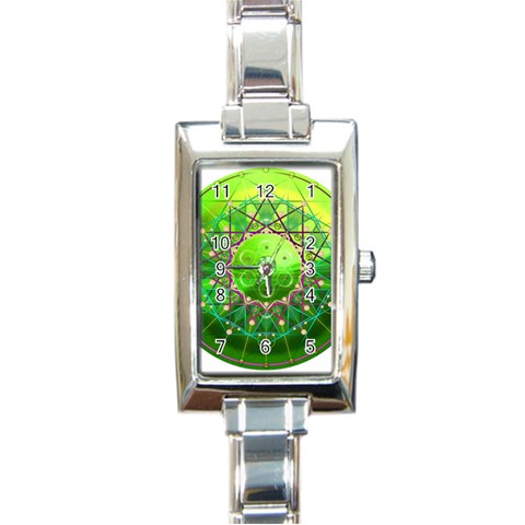 Synchronicity Rectangular Italian Charm Watch from ArtsNow.com Front