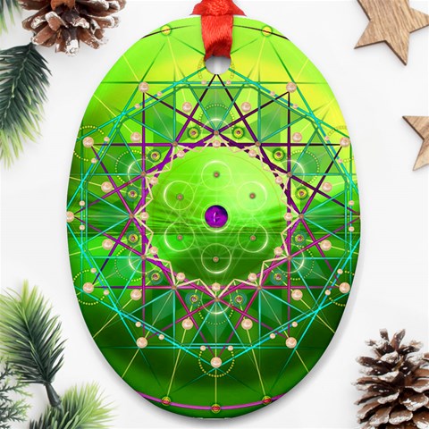 Synchronicity Ornament (Oval) from ArtsNow.com Front
