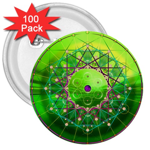 Synchronicity 3  Button (100 pack) from ArtsNow.com Front