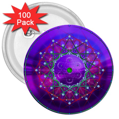 Synchronicity 3  Button (100 pack) from ArtsNow.com Front
