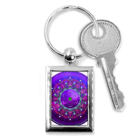 Synchronicity Key Chain (Rectangle) from ArtsNow.com Front