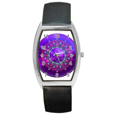 Synchronicity Barrel Style Metal Watch from ArtsNow.com Front