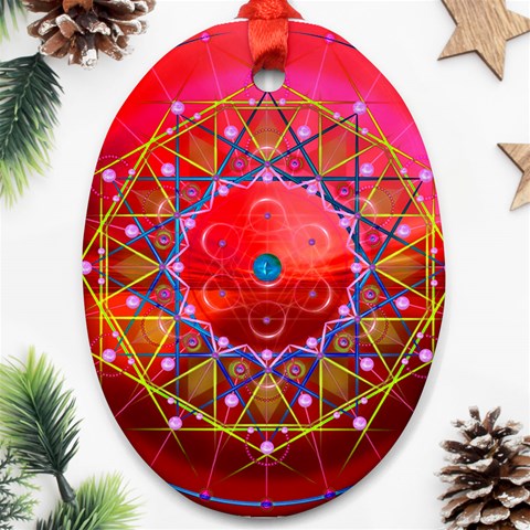 Synchronicity Ornament (Oval) from ArtsNow.com Front