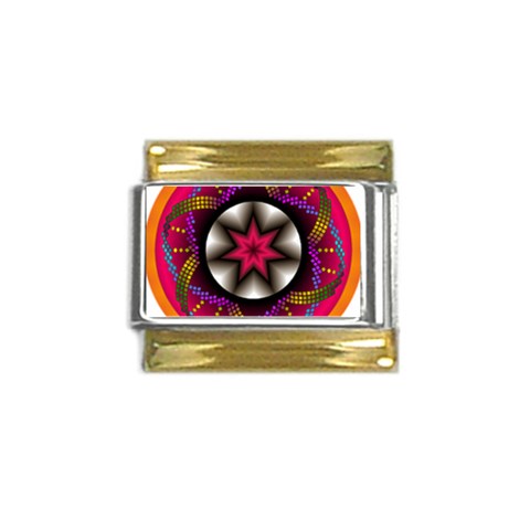 Transformation Gold Trim Italian Charm (9mm) from ArtsNow.com Front