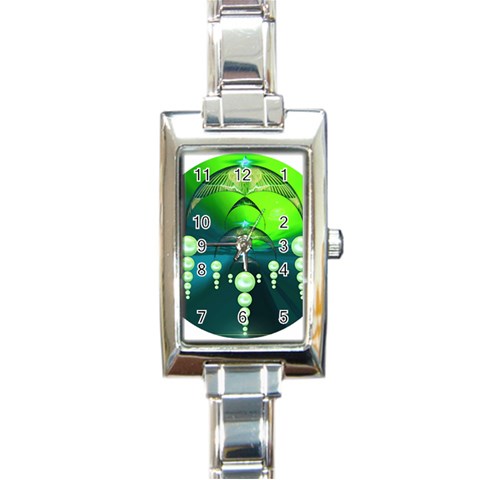 Transition Rectangular Italian Charm Watch from ArtsNow.com Front