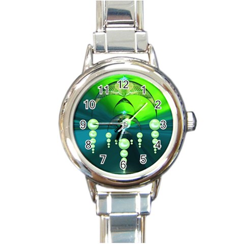 Transition Round Italian Charm Watch from ArtsNow.com Front