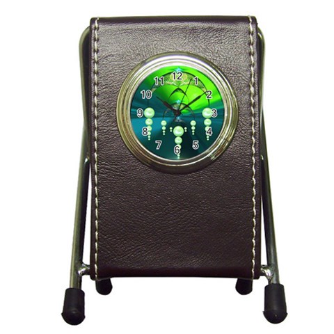 Transition Pen Holder Desk Clock from ArtsNow.com Front