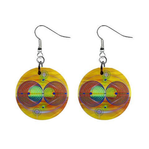 Trust 1  Button Earrings from ArtsNow.com Front