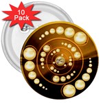 Third Wave 3  Button (10 pack)