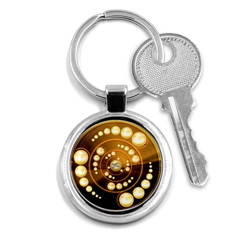 Third Wave Key Chain (Round) from ArtsNow.com Front