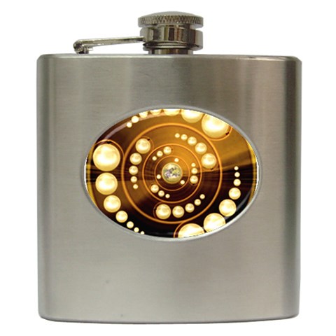 Third Wave Hip Flask (6 oz) from ArtsNow.com Front