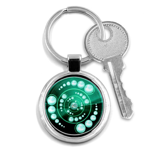 Third Wave Key Chain (Round) from ArtsNow.com Front