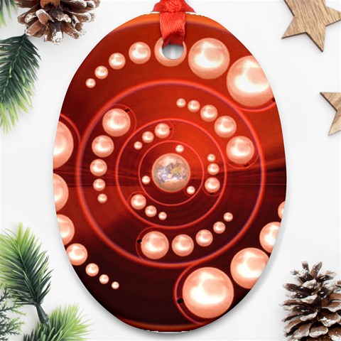 Third Wave Ornament (Oval) from ArtsNow.com Front