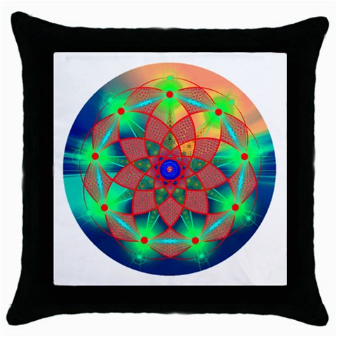 Unconditionality Throw Pillow Case (Black) from ArtsNow.com Front