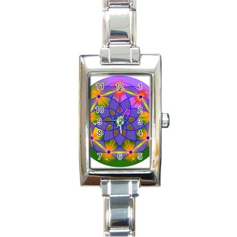 Unconditionality Rectangular Italian Charm Watch from ArtsNow.com Front