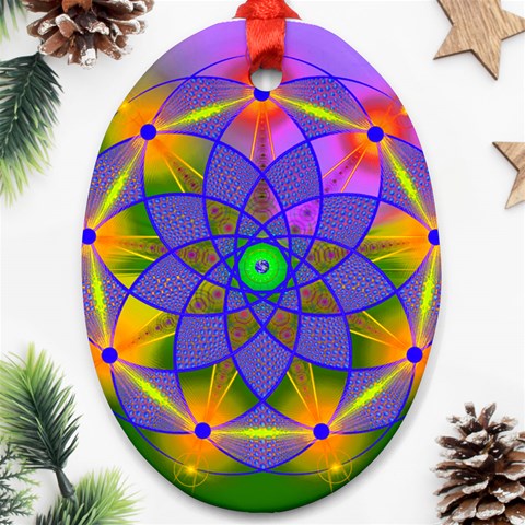 Unconditionality Ornament (Oval) from ArtsNow.com Front
