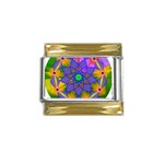 Unconditionality Gold Trim Italian Charm (9mm)