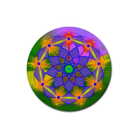 Unconditionality Rubber Round Coaster (4 pack) from ArtsNow.com Front