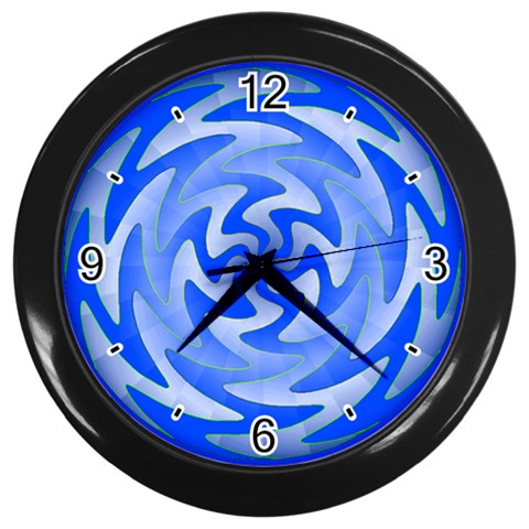 Vibration Wall Clock (Black with 4 black numbers) from ArtsNow.com Front