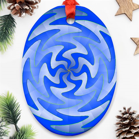 Vibration Ornament (Oval) from ArtsNow.com Front