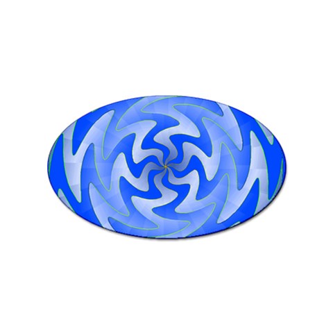 Vibration Sticker Oval (100 pack) from ArtsNow.com Front