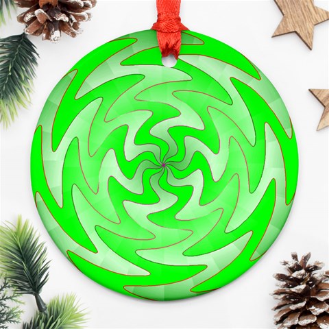 Vibration Ornament (Round) from ArtsNow.com Front