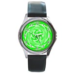 Vibration Round Metal Watch