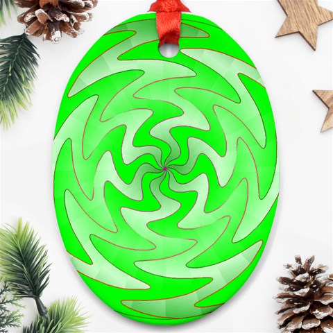 Vibration Ornament (Oval) from ArtsNow.com Front