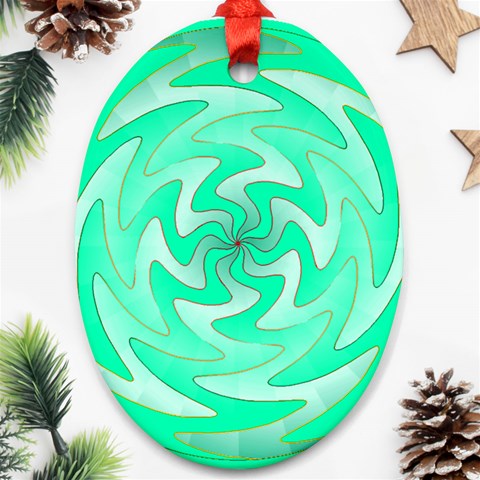 Vibration Ornament (Oval) from ArtsNow.com Front