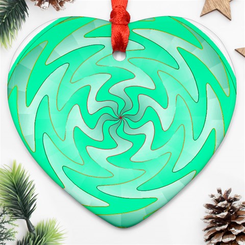 Vibration Ornament (Heart) from ArtsNow.com Front