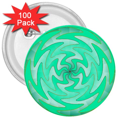 Vibration 3  Button (100 pack) from ArtsNow.com Front