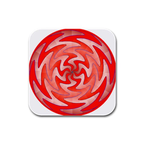 Vibration Rubber Square Coaster (4 pack) from ArtsNow.com Front