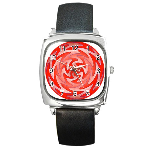 Vibration Square Metal Watch from ArtsNow.com Front